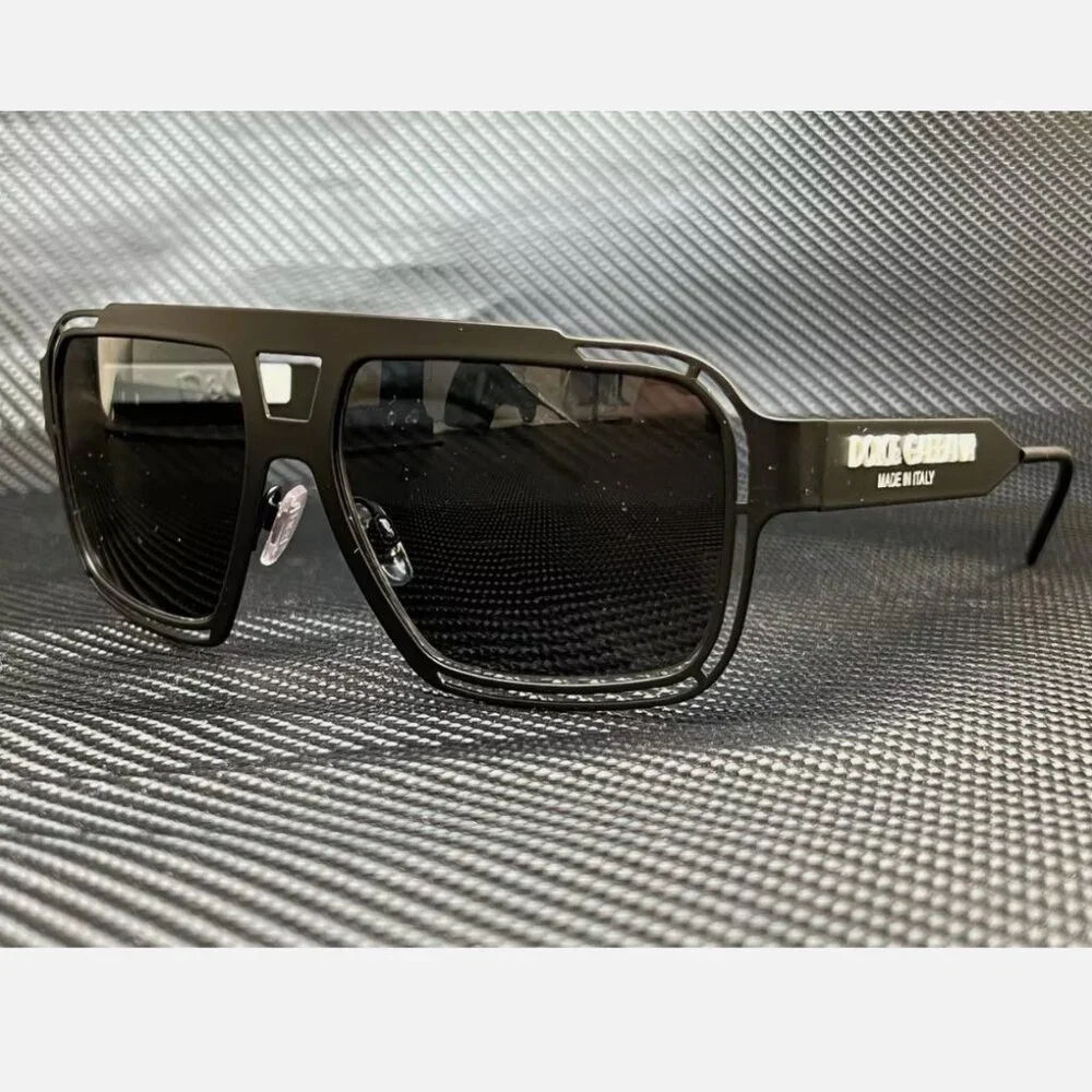 Dolce & Gabbana Matte Black 57mm Sunglasses